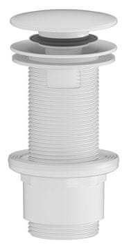 SAPHO Umyvalniška zapiralna enota Click-Clack, 5/4", ABS/bela mat, 10-80mm