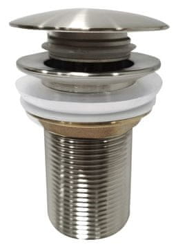 SAPHO Kopalniška Drsna Izpust AURUM 5/4", Click-Clack, Mat Nerjaveče Jeklo