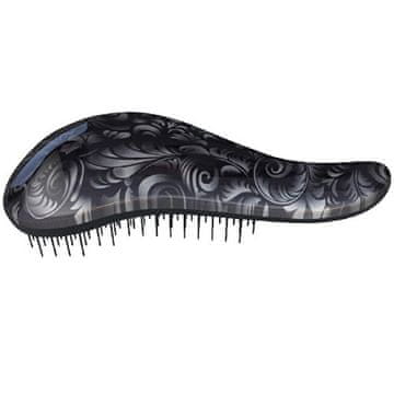 Ščetka za lase z ročajem Black Flower