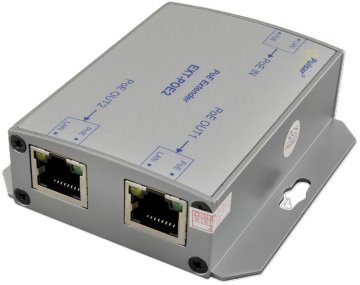 Razširjevalnik PoE s koncentratorjem za dve IP-kameri