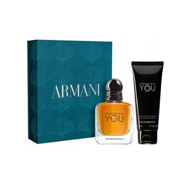 Emporio Armani Stronger With You - EDT 50 ml + gel za prhanje 75 ml