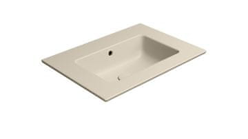 Gsi PURA Keramični Umivalnik Slim 62x46cm, Brez Odprtine, Creta Mat završek