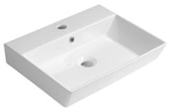 AQUALINE Keramični Umyvadlo ORION 49x38,6cm - Bela Eleganca za Vsako Kopalnico