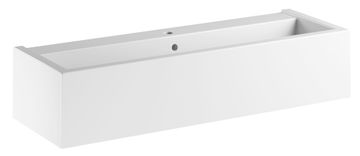 KERASAN KANAAL Prostorno Keramično Umyvadlo 120x40 cm, Bela