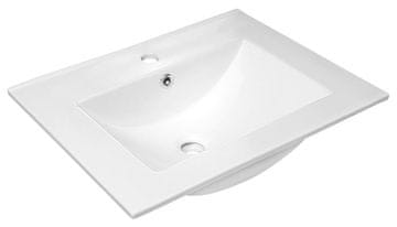 SAPHO Keramični Umyvalnik SLIM 60x46,5 cm - Eleganten Beli Dizajn za Moderna Pohištva