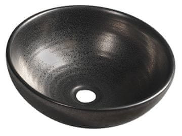 SAPHO ATTILA Elegantno Keramično Umivalnik 43cm, Metalna Bakrena Barva, Ročno Obdelan