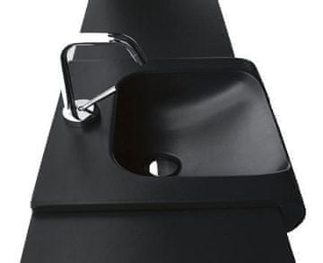 KERASAN INKA Črni Mat Keramični Polzabojnik, 40x40 cm