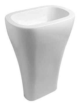 KERASAN AQUATECH Prostostoječi Keramični Umyvalnik 60x85x40cm, Beli Dizajn