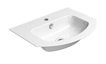Gsi PURA Elegance keramično umivalnik Slim 62 cm ExtraGlaze bela