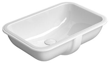 Gsi PURA/CLASSIC vgradni keramični umivalnik 38x55 cm, bela ExtraGlaze premaz
