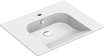 Gsi GSI COMMUNITY Antibakterijski Keramični Umivalnik 70x55 cm ExtraGlaze, Stenska Montaža