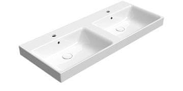 Gsi GSI NUBES Antibakterijsko Dvojno Umivalnik 120x50cm - Beli ExtraGlaze Dizajn