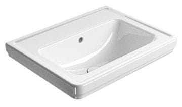 Gsi Eleganten keramični umivalnik 60x46cm brez luknje, ExtraGlaze premaz, bela