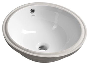 Creavit Ugradno Keramično Pomivalno Korito 38x38cm, Bela - AQUALINE