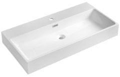 SAPHO AQUATIC Premium Kopalniški Umivalnik 90x46 cm, Lit Marmor, Bela