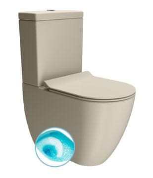 Gsi PURA Kombinirani WC Swirlflush Creta Dual-Mat z Vodnim Prihrankom