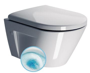 Gsi WC školjka NORM z GeniusFlush in ExtraGlaze, 36x50 cm - bela eleganca za moderno kopalnico