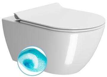 Gsi PURA Stenska WC Školjka Swirlflush 36x55cm Bela ExtraGlaze