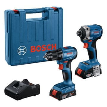 BOSCH Professional komplet akumulatorskega orodja GDR 18V-215 + GSR 185-LI (06019N2023)