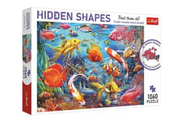 Trefl Puzzle Življenje pod vodo - Skrite oblike 1060 kosov 68x48cm