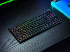 Razer BlackWidow V4 gaming tipkovnica, Low-profile, rumena stikala, US SLO g. (RZ03-05450100-R3M1)