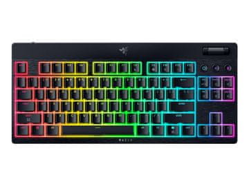 Razer BlackWidow V4 mehanska tipkovnica, Low-profile, rumena stikala, RGB (RZ03-05450100-R3M1)