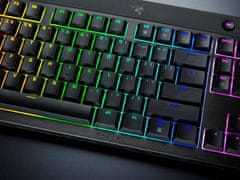 Razer BlackWidow V4 gaming tipkovnica, Low-profile, rumena stikala, US SLO g. (RZ03-05450100-R3M1)