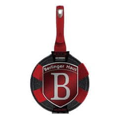 Berlingerhaus Pekač za palačinke z marmorno površino BH-6179 Pekač za palačinke z marmorno površino 28 cm Burgundy Metallic Line