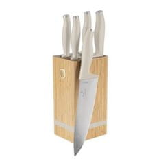 Berlingerhaus Komplet nožev BH-2973 with stand BAMBOO 6 pcs SaharaCollection