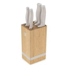 Berlingerhaus Komplet nožev BH-2973 with stand BAMBOO 6 pcs SaharaCollection