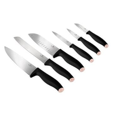 Berlingerhaus Komplet nožev BH-2949 6 pcs stainless steel Black Rose Collection