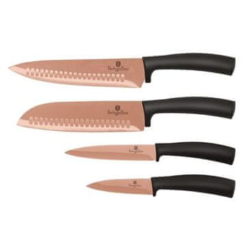 Berlingerhaus Komplet nožev z nelepljivim premazom BH-2385 4 pcs Rosegold Metallic Line