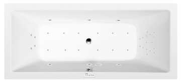 POLYSAN KRYSTA Premium Hidromasažna Kad 180x70 Highline Hydro-Air Chrome