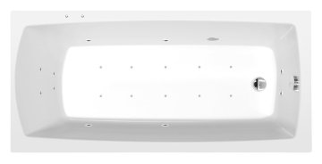 POLYSAN LILY Premium Hidromasažna Kad 150x70 Active Hydro-Air Chrom