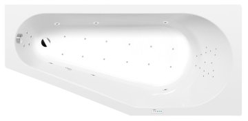 POLYSAN TIGRA R hidromasažna kad Highline 170x80, krom, zračna masaža