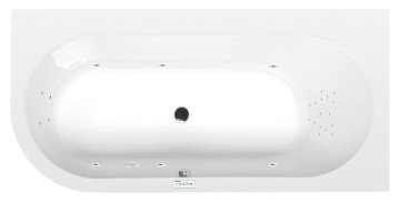 POLYSAN ASTRA R Hidromasažna Kad, 165x80x48cm, Highline Hydro Sistem, Kromirana Eleganca