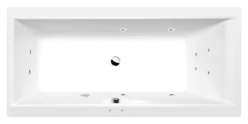 POLYSAN Luxusna CLEO Hidromasažna Kad 160x70 - Active Hydro Sistem - Kromirana Eleganca