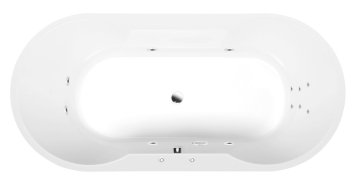 POLYSAN Hidromasažna kad IO Attraction Hydro krom 180x85x49 cm
