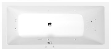 POLYSAN Razkošna hidromasažna kad MIMOA Attraction Hydro 170x75, krom