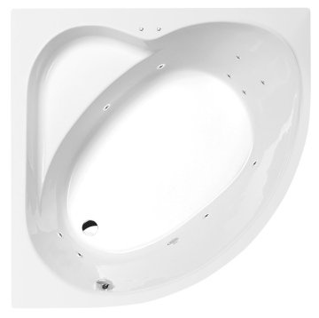 POLYSAN SIRIUS Premium Hidromasažna Kad 130x130 cm z Active Hydro Sistemom, Kromirana