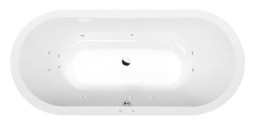 POLYSAN VIVA O Hidromasažna Kad 185x80x47 cm, Active Hydro Sistem, Kromirana