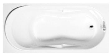 POLYSAN ADRIANA Pravokotna Kad 160x74cm - Elegantna, Visokosijajna Bela, 185L, Vestavna