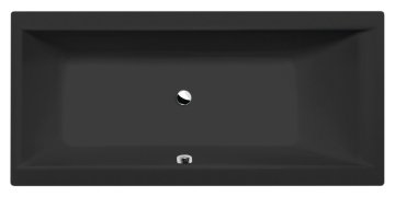 POLYSAN AQUALINE Pravokotna Akrilatna Kopalna Kad 160x75 cm Črna Mat