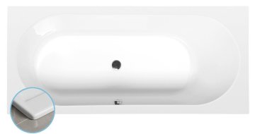POLYSAN Rektangularna Vana ASTRA B SLIM 165x75x48 cm, Bela
