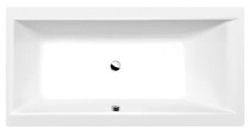 POLYSAN CLEO Pravokotna Kopalna Kad 150x75 Bela Mat