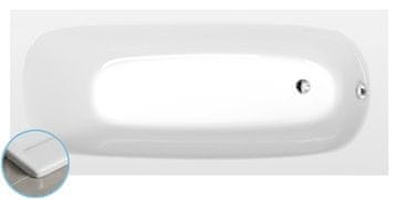 POLYSAN EBRO SLIM Pravokotna Kad 170x75x39 cm, Bela