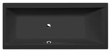 POLYSAN CLEO Pravokotna Kopalna Kad 170x75x48 cm, Mat Črna - Sodobna Eleganca in Udobje
