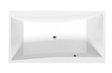 POLYSAN Luksuzna Pravokotna Kopalna Kad QUEST 190x100 Bela Mat – Akrilatna Eleganca