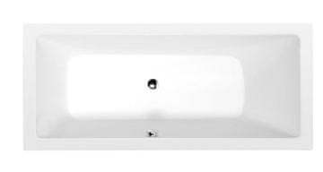 POLYSAN MIMOA Pravokotna Kopalna Kad 170x80, Bel Mat, Modern Design