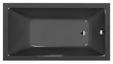 POLYSAN NOEMI Pravokotna Vana 150x80x39cm, Elegantna Siva, 10 let Garancije